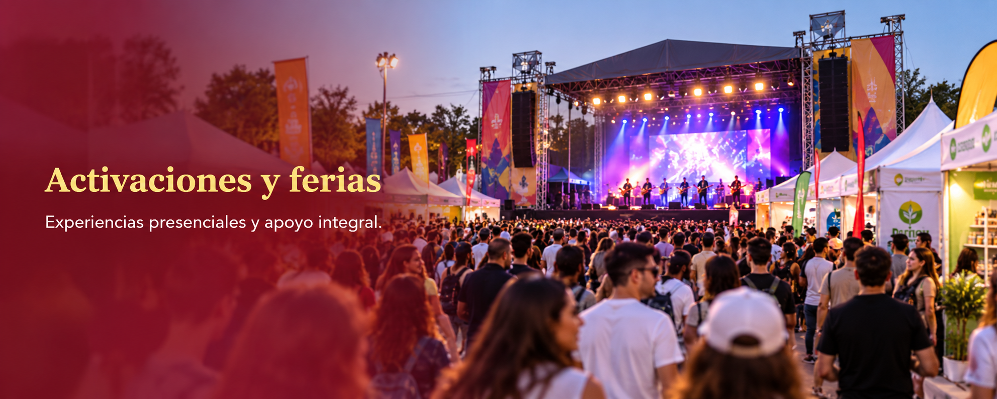 Activaciones, ferias y eventos masivos